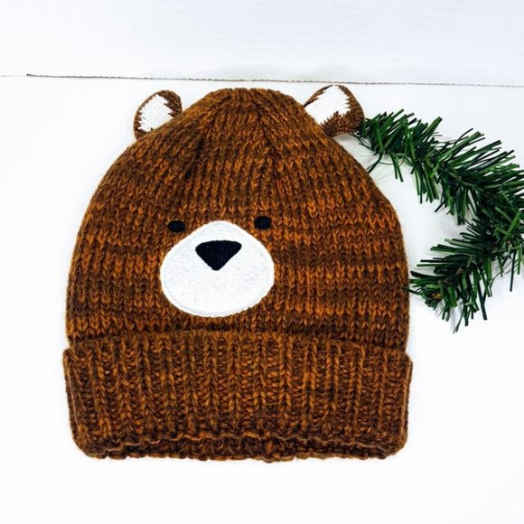 #K7 Brown Bear Winter Hat - Picture 6 of 6